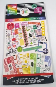 NEU! Der glückliche Planer Regenbogen hell Stickerbuch 1140 Teile - Bild 1 von 2