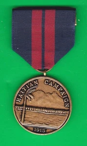 MEDALLA NAVAL 1ª CAMPAÑA HAITIANA EE. UU. - Imagen 1 de 2