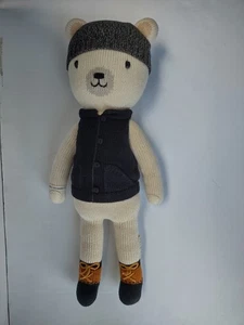 CUDDLE AND KIND 20" Hudson the Polar Bear Plush Hand Knit Doll, Made In Peru  - Picture 1 of 14