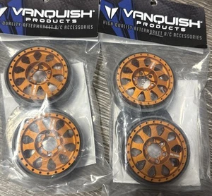 Vanquish VPS07761 Aluminum Method Race Wheel 101 1.9 Beadlock Wheel Orange (4) - Picture 1 of 3