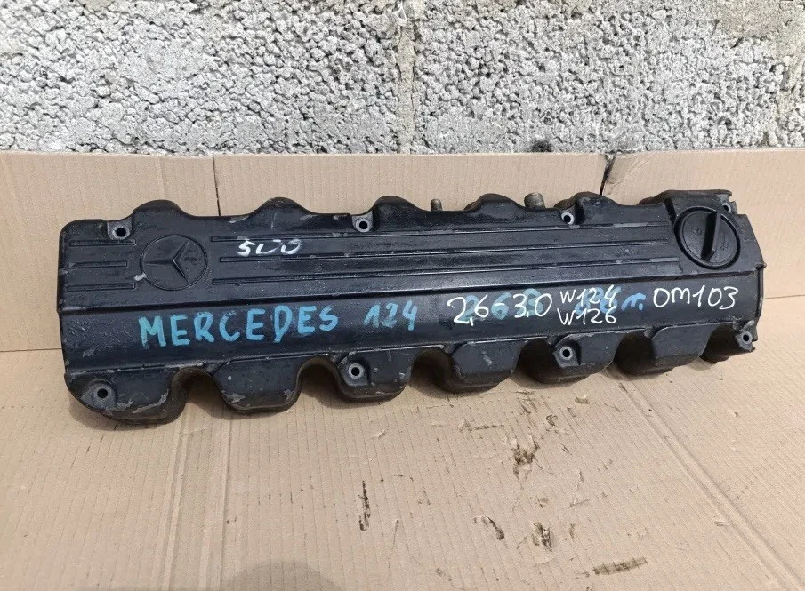 Mercedes W201 W124 W126 Valve Cover Powder Coated M103 1030160105 - Image 1 of 4