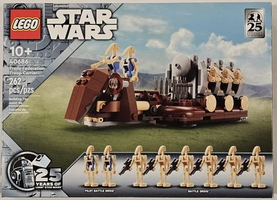 LEGO Star Wars 40686 Trade Federation Troop Carrier - Sellado 25 Aniversario Foto 1 de 4