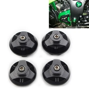 Rahmen Lochkappen Abdeckstopfen Low Up Für KAWASAKI Ninja 250R 300 ZX250 ZX300R - Picture 1 of 5