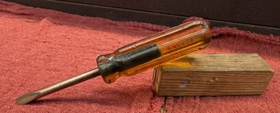 Ampco Safety Tool 5/16” S-48 Bronze Non Magnetic/Sparking Flat Head Screwdriver - Image 1 of 4