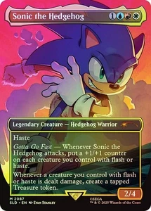 IN HAND - Sonic the Hedgehog ✨RAINBOW FOIL✨ Secret Lair x Sonic Magic MTG 2087 - Picture 1 of 1