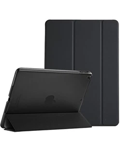 ProCase iPad 9.7 black stand smart case semi-transparent back cover aut. F/S NEW - Picture 1 of 7
