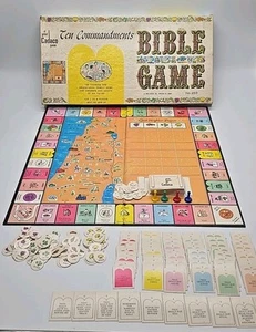 Vintage 1966 Ten Commandments Bible Board Game A Great Cadaco Game No 263 In Box - Picture 1 of 24
