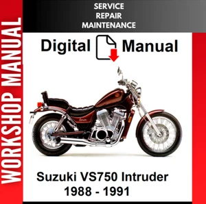 SUZUKI VS750 INTRUDER 750 1988 1989 1990 1991 SERVICE REPAIR SHOP MANUAL - Picture 1 of 1