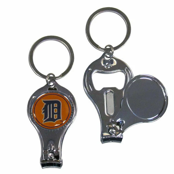 MLB DETROIT TIGERS KEY CHAIN 3 IN 1 NAIL CLIPPERS BOTTLE OPENER NEW - Image 1 of 1