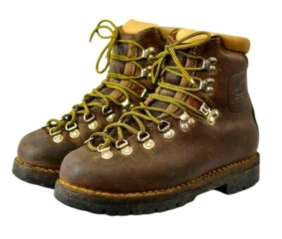 Incrível Bota de Caminhada Guia SCARPA 80830 Feita na Itália Couro Marrom Sola Vibram 39 - Imagem 1 de 4