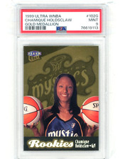 1999 Fleer Ultra WNBA Gold Medallion Rookie #102G Chamique Holdsclaw PSA 9