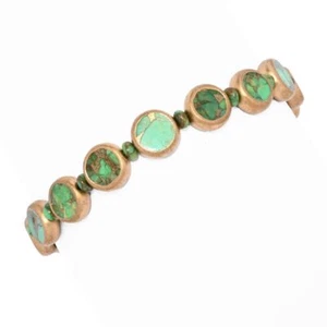 Bracciale Southwest Elements argento sterling scelta di pietre preziose monete e perle gemme - Foto 1 di 2