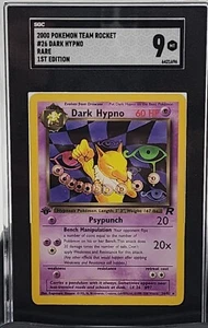 Vintage Pokemon - Dark Hypno - 1st Edition - Team Rocket - SGC 9 - Picture 1 of 2