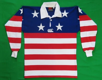 Canterbury Of New Zealand Rugby Shirt USA Flag Motif  - Image 1 of 4