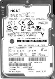 Hard Fujitsu A3C40178588 HUC156060CSS204 600GB 15000U/Min 128MB SAS-3 2.5 " - Picture 1 of 3