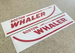 Boston Whaler Vintage Boat Decals Die-Cut 2-Pak 14" FREE SHIP + Free Fish Decal! - Picture 1 of 1