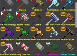 FLEE THE FACILITY 16 LEGENDARY HAMMER SETS - Picture 1 of 2