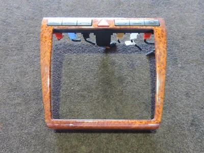 2000-03 AUDI A8 DOUBLE DIN CLIMATE CONTROL BEZEL TRIM CHESTNUT WOOD 4D0820325 - Imagem 1 de 4