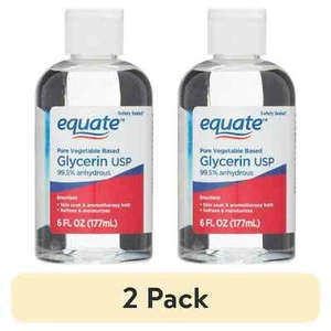 (2 pack) Equate, No Scent Liquid Glycerin Oil USP, 6 fl. oz. - Picture 1 of 4