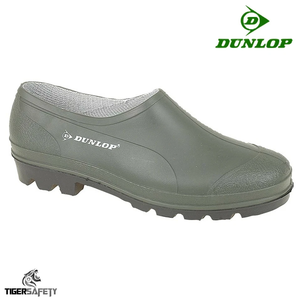 Dunlop B350611 Green Unisex Comfy Waterproof Garden Welly Shoes Gardening Clogs - Image 1 of 1