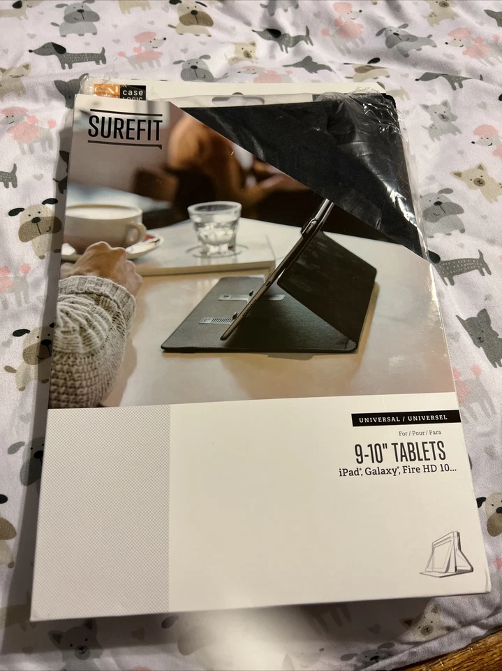 Case Logic 9-10" Surefit Classic Folio Case for Tablets- Black—New In Box - Image 1 of 2