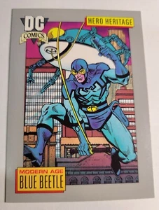 1992 DC Comics Card #3 Blue Beetle Modern Age Series 1 Hero Heritage Trading VTG - Picture 1 of 3