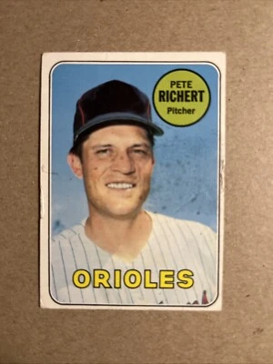 1969 Topps Set-Break # 86 Pete Richert Baltimore Orioles  *DBCARDS* VG-EX - Image 1 of 4