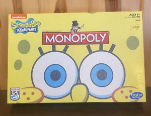 2014 Nickelodeon SpongeBob Square Pants Monopoly Board Game by Hasbro Complete