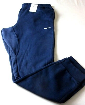 Pantalones de chándal Nike Club para hombre pierna cónica forrados de lana azul marino nuevos con etiquetas envío gratuito Foto 1 de 4