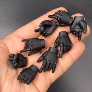 Modelo de manos de guante negro CycloneJoker escala 1/6 para escena de utilería de figura de acción de 12" - Imagen 1 de 3