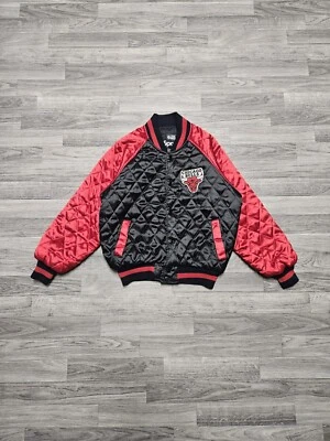 Vintage 90's Chicago Bulls Youth Blanket Lining Bomber Jacket Size 10 - Image 1 of 4