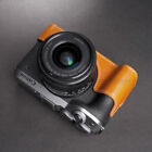 Genuine Leather Handmade Half Camera Case Bag Cover for Canon EOS M6 mark ii