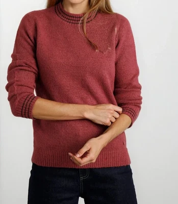 WEIRD FISH LADIES DAWKINS RUBARB LONG SLEEVE TIPPED JUMPER SIZE 12 (REF 768) - Image 1 of 3