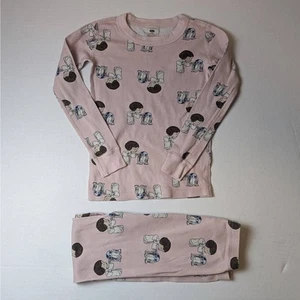 Hanna Andersson Pink Star Wars Long Johns Size 5/110cm Pajamas PJ Set - Picture 1 of 9