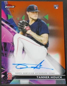 Tanner Houck 2021 Topps Finest Autograph Orange Refractor Rookie (21/25) Red Sox - Bild 1 von 2