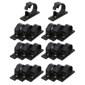 20 Pcs Rückkleber -Drahtklamme Kabelclips Für Zu Hause Selbstklebende - Bild 1 von 12