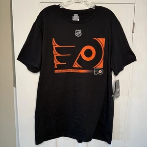NUEVA Camiseta Philadelphia Flyers Talla Grande Para Hombre Negra Fanáticos NHL Para Hombre XL NUEVA CON ETIQUETAS - Imagen 1 de 7