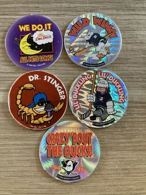 5 Authentic Del Taco POGS from 1994 - Image 1 of 4