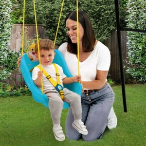 OUTDOOR KLEINKIND KINDERSCHAUKEL Vollschalensitz Baby Hai - Bild 1 von 7