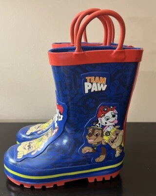 Botas de lluvia de goma Nickelodeon Paw Patrol 5/6 bebé pequeño Foto 1 de 4