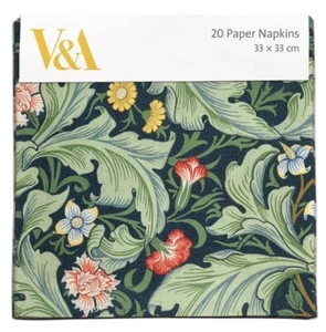 V & A Museum William Morris Leicester 20 Paper Napkins 3 Ply - Picture 1 of 7