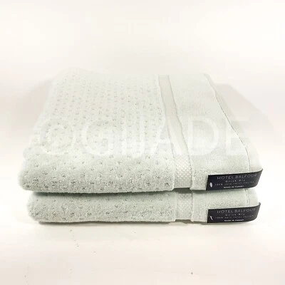 Hotel Balfour Mint Green 100% Cotton 2 Bath Soft Towels 2 Set Made In Turkey - Image 1 of 4