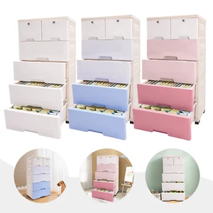 Cómoda organizadora de cajón de plástico con 6 cajones para dormitorio - Imagen 1 de 26