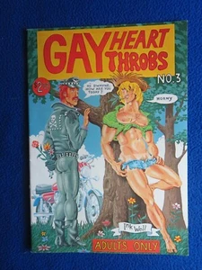 GAY HEART THROBS #3 CALAMAIO INC. 1° STAMPA 1981 RARO - Foto 1 di 1