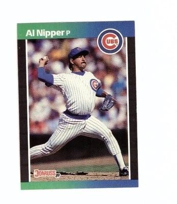 1989 Donruss Baseball Card #394 Al Nipper Chicago Cubs - Image 1 of 2