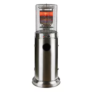 Edelstahl Gas Heizer Terrassenheizstrahler Heizstrahler Heizpilz 5 - 10 kW 360° - Bild 1 von 7