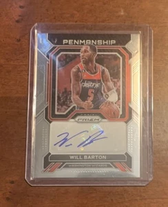 2022-23 Panini Prizm Penmanship Will Barton #PNM-WBA Auto - Picture 1 of 2