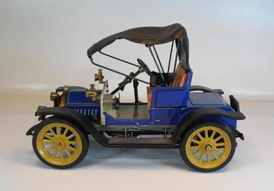 Schuco Nr.1228  Auto Rüttel Oldtimer Opel Doktorwagen 4/8 (1909) blau #3029 - Bild 1 von 4