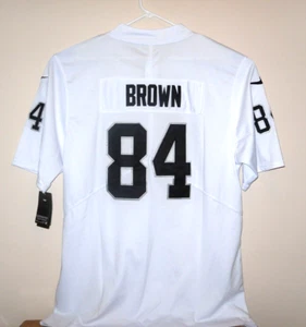 Las Vegas Raiders Antonio Brown #84 Jersey Nike Onfield White Size XL With Tags - Picture 1 of 10