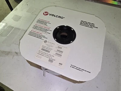 Velcro Tape, Individual Dots, Loop, 1 7/8", White, 450/Case - Image 1 of 3